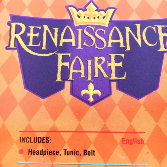 Jester Mardi Gras  Renaissance Christmas Elf Costume NWT - Picture 6 of 8